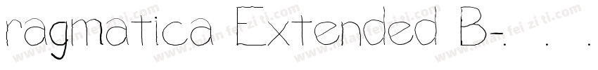 ragmatica Extended B字体转换